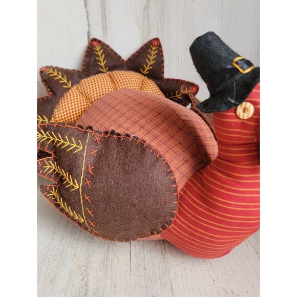 Plush pilgrim Turkey Thanksgiving unique home figure decorative‎ - Picture 2 of 6
